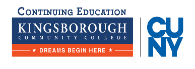 CUNY KCC Continuing Education logo