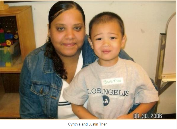 Cynthia Olvina ‘08 and her son, Justin Olvina ‘23