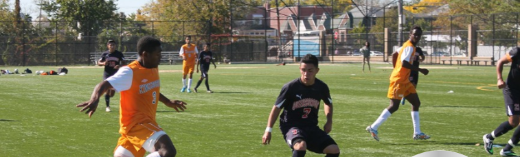 Photo of KCC students playing soccer