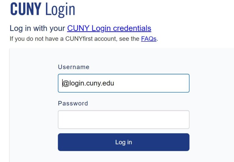 Log into Blackboard using your CUNY credentials