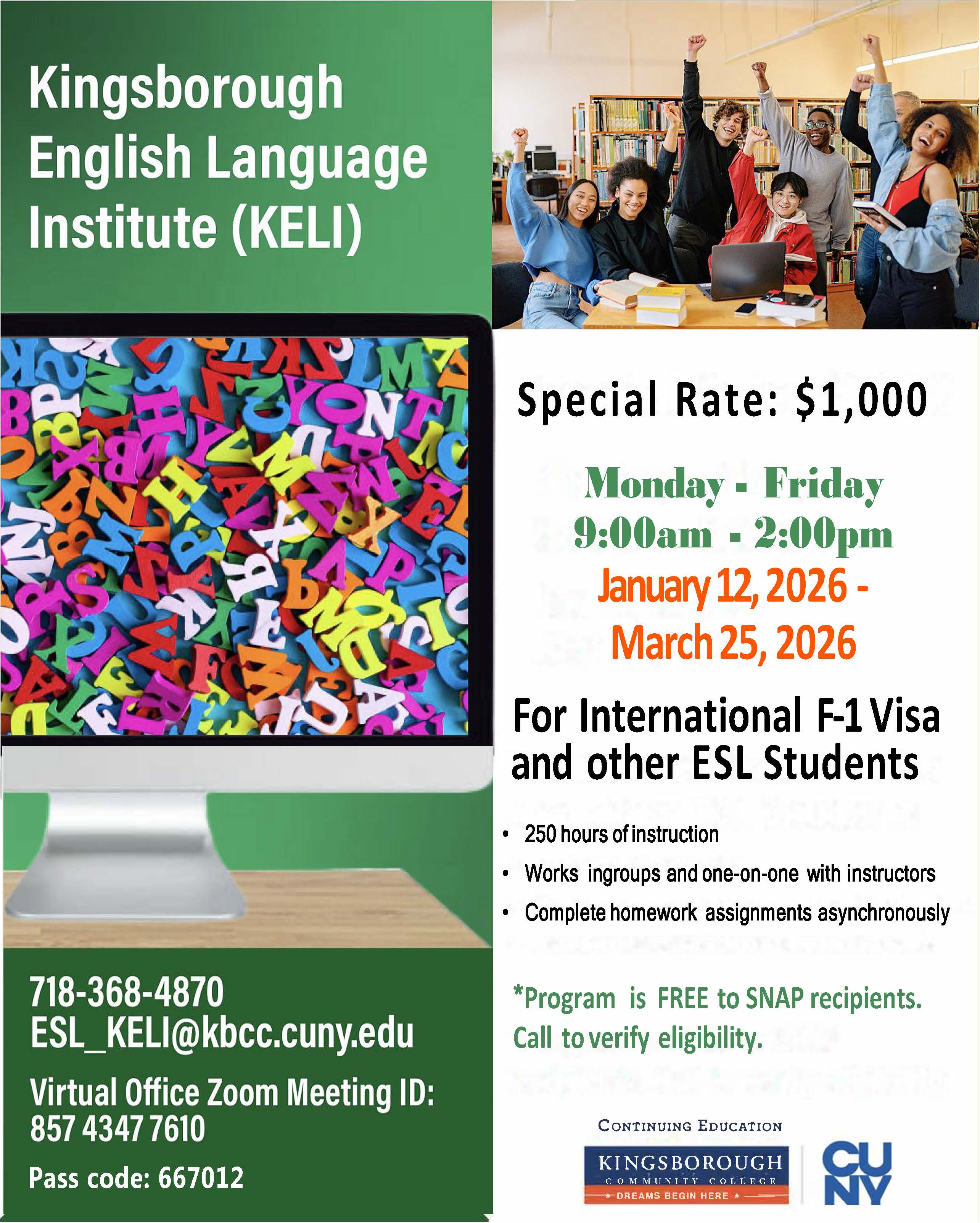 English as a Second Language Program