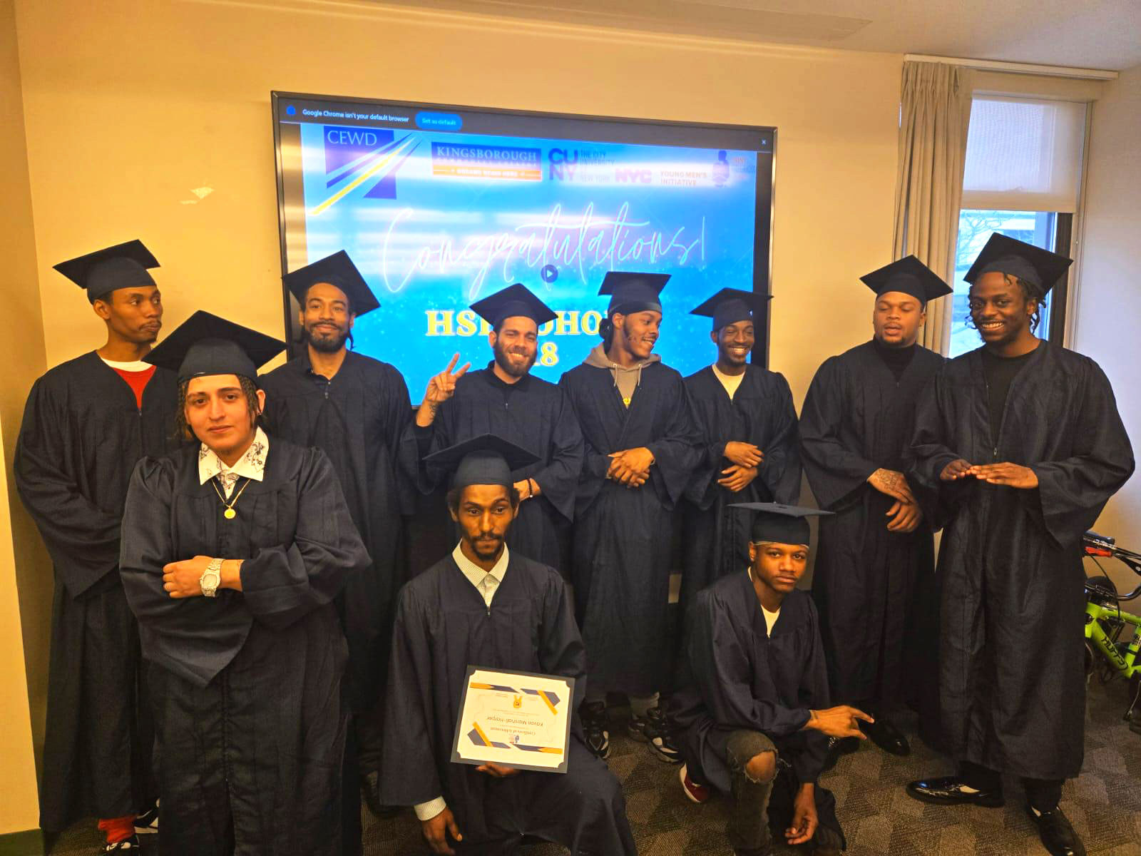 CFA KCC students in graduation attire