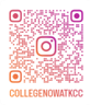 COLLEGENOWATKCC Instagram QR code COLLEGENOWATKCC Instagram QR code