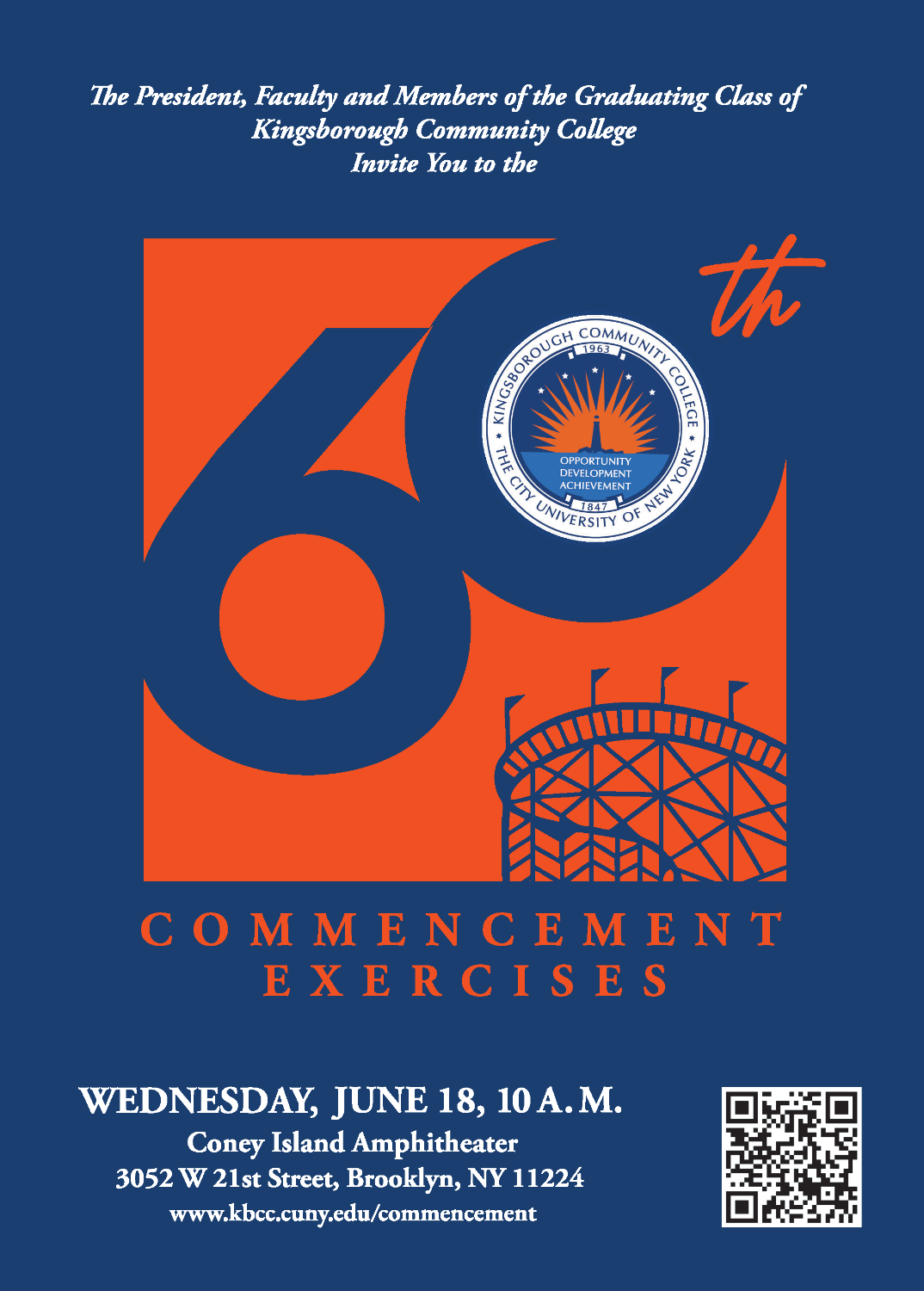 60th Commencement invite