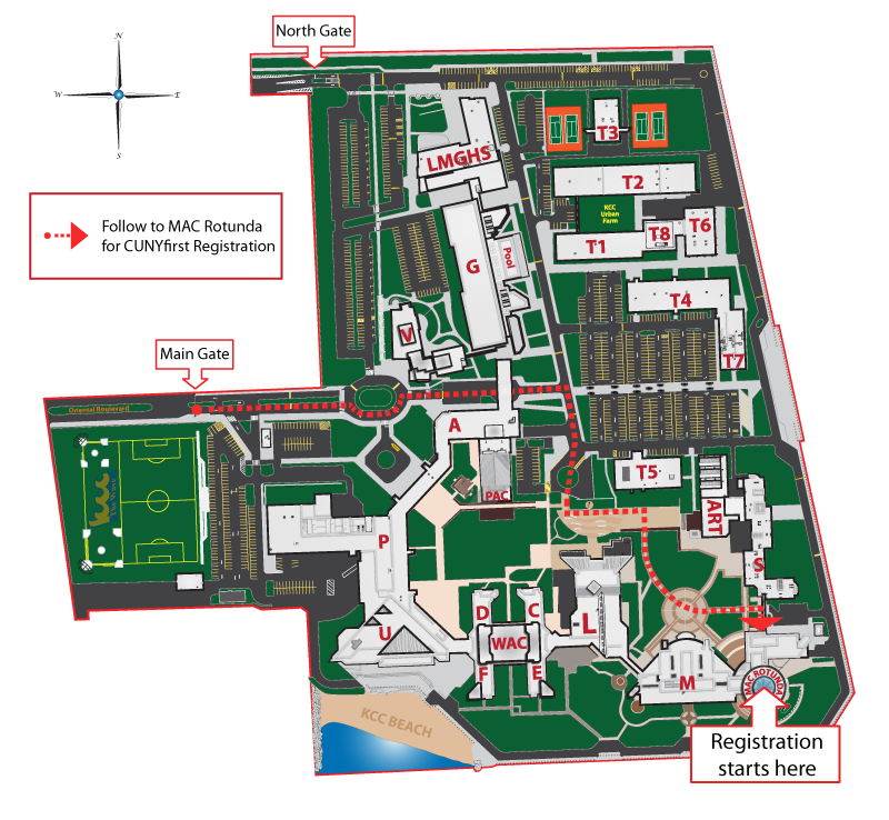 KCC Campus Map