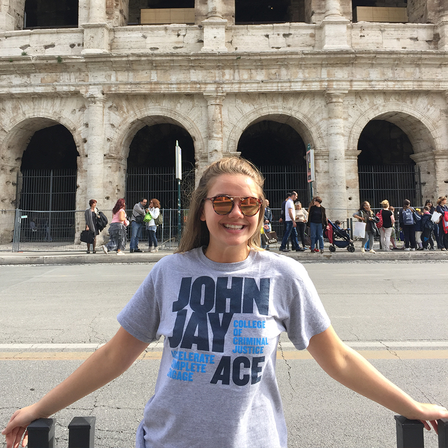 female JOHN JAY COLLEGE STUDENT ABROAD