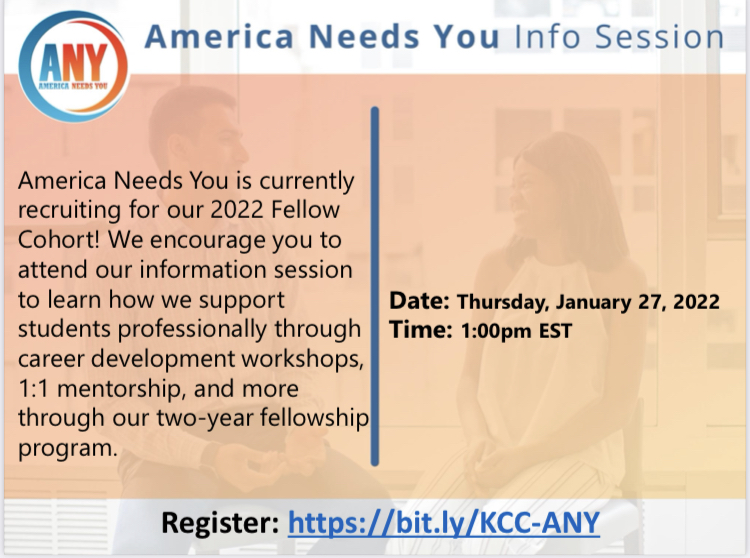 AMERICA NEEDS YOU INFORMATION SESSION