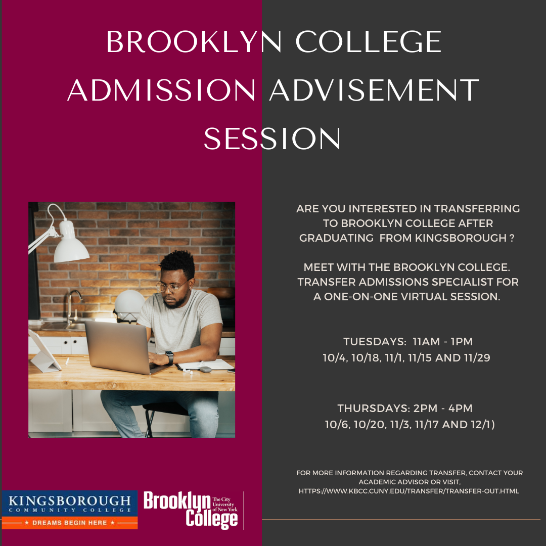 Transfer Tuesday: Brooklyn College Admission Advisement Session