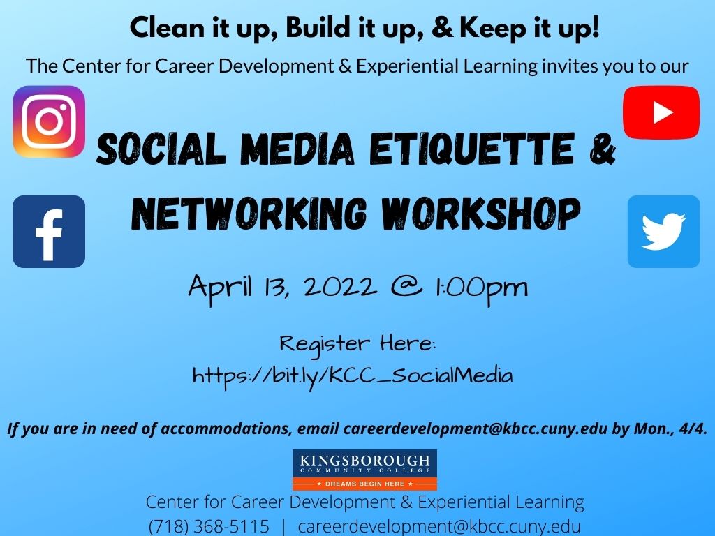 Social Media Etiquette & Networking Workshop
