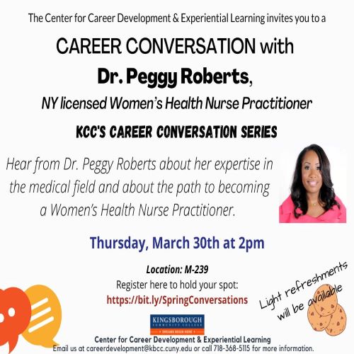Career Conversation with Dr. Peggy Roberts