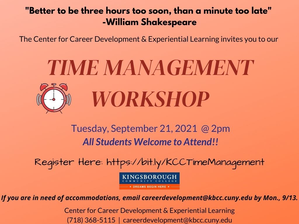Time Management Workshop