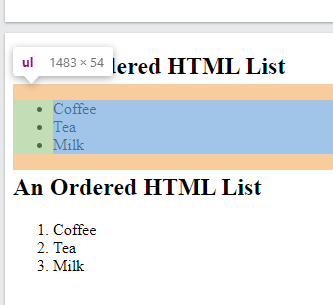 ul margin