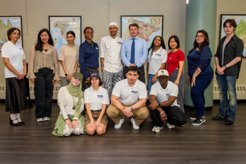 Chef Shelly Flash ’15 Returns to KCC for Catering Class’s Practical Exam, a Bite, and Words of Advice
