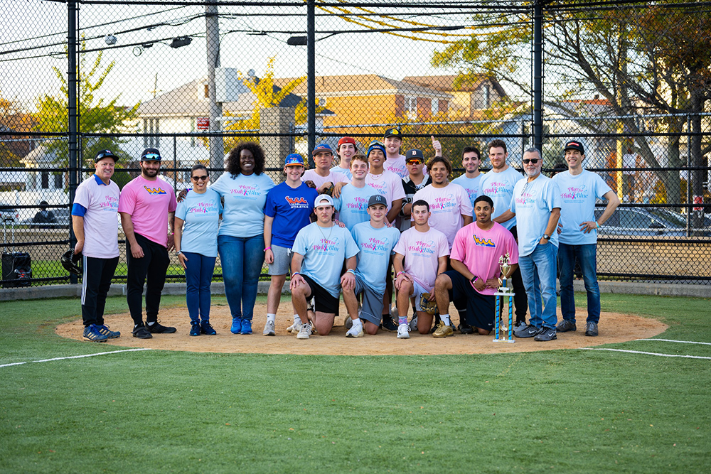 Play for Pink and Blue Softball Game