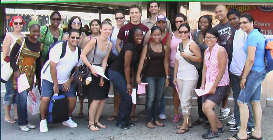 C102 staff engaging the community of Coney Island
